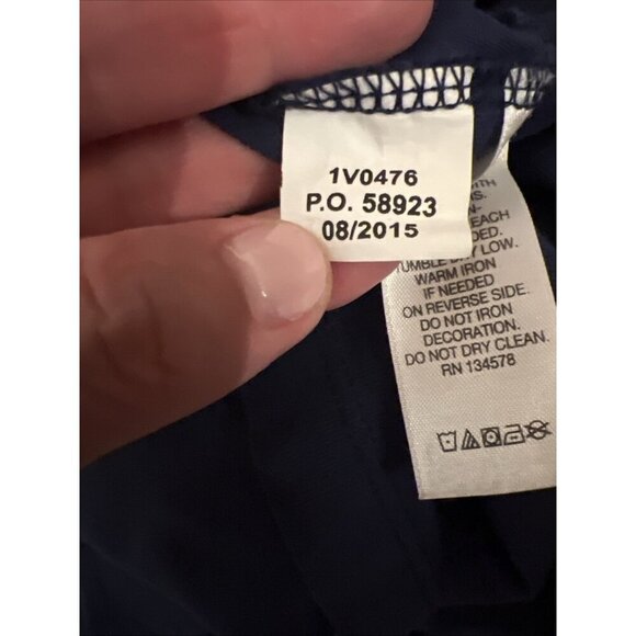 Vineyard Vines navy blue duck hunting graphic long sleeve tshirt S oversized - Picture 9 of 9